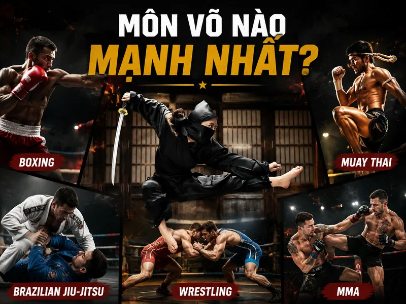 Môn võ nào mạnh nhất không có câu trả lời tuyệt đối, bởi mỗi bộ môn có ưu thế riêng về kỹ thuật, thể lực và khả năng thực chiến.